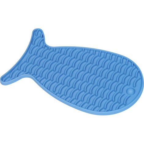 Nobby Leckmatte Silikon Snack-Matte Fish 23 x 13,5 cm blau Leckmatte (1/2)