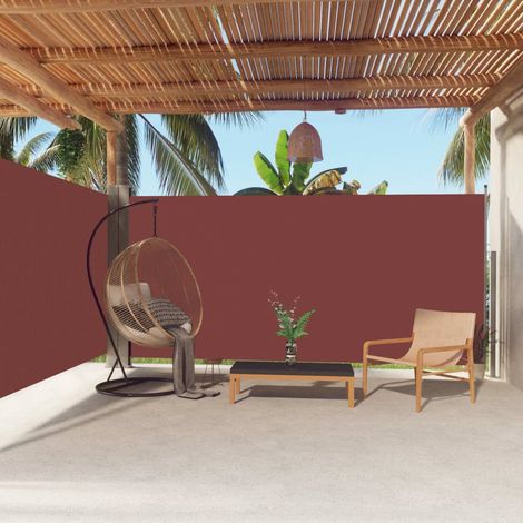 Auvent latéral Store Banne Solaire abri Marquise Brise-soleil rétractable Marron 180x600 cm LKOWF57876 (1/5)