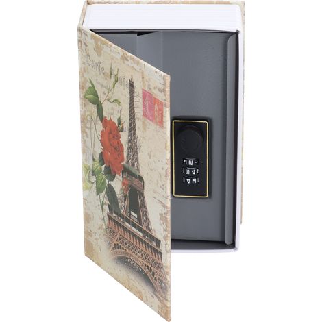 Miniatur-Büchersafe aus Edelstahl, Attrappe eines Wörterbuchs, Sicherheitsbox für Büro und Zuhause (1/5)