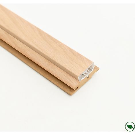 Profil tasseaux PVC LED décor Chêne clair 2770 x 54 x 20 mm PEFC 70%