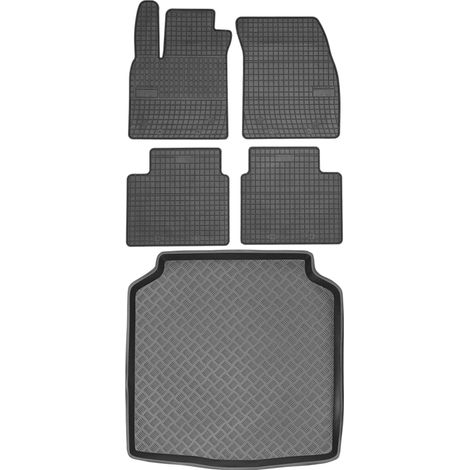 Juego de alfombrillas de goma para coche y alfombrilla para maletero para Ford Focus IV Estate a partir de 2018.