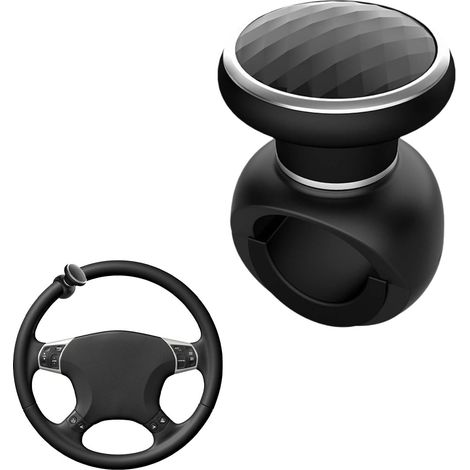 Bola de dirección asistida, pomo del volante de 50 mm, bola de volante, pomo del volante del coche, bola de volante, apto para coches, camiones, tractores y carretillas elevadoras.