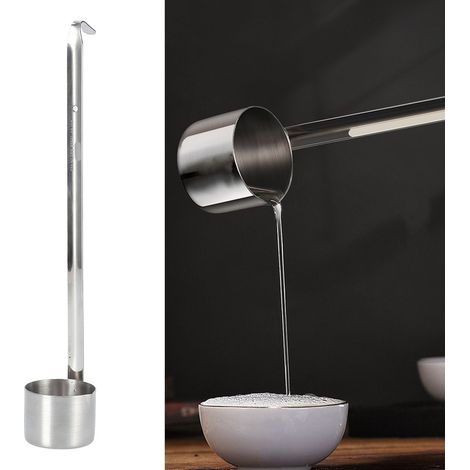Cuillère à vin en acier inoxydable, louche à bière, mesureur de liquide 125 ml pour cuisine (1/5)