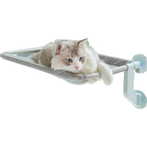 Grand hamac pour chat, nid pour chat, séchage au soleil, verre, ventouse, à suspendre au balcon (1/2)