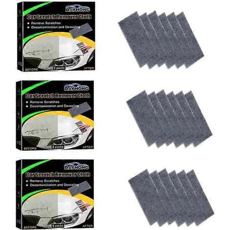 Lot de 18 chiffons Nano Sparkling pour éliminer les rayures de voiture. Chiffon magique Nano pour un nettoyage impeccable. (1/4)