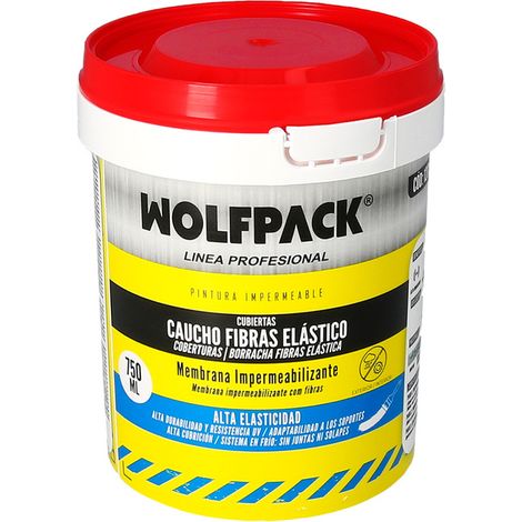 Pintura Impermeabilizante Con Fibras 750 ml Color Rojo (1/5)