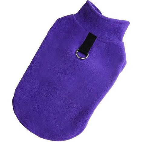 Hundemantel, kleiner winddichter Pullover, warme Kleidung für Hunde, XL, lila, wasserdichtes Outfit für kleine Hunde, Winterjacke für kleine Hunde.