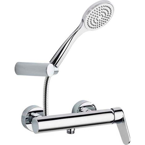 Ramon Soler - Conjunto Grifo Ducha Monomando Cromado con Sistema S2 de Ahorro de Agua con Accesorios Serie Alexia (1/3)
