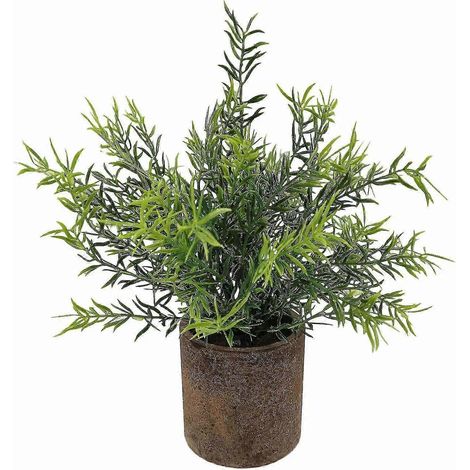 Accessoires Cadeau Mini Plantes Artificielles en Pot Faux Verdure Eucalyptus Romarin Romarin Sans (1/2)