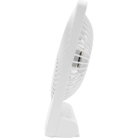 Ventilateur de Bureau USB Silencieux Portable - Petit Ventilateur Blanc pour Maison, Bureau, Dortoir