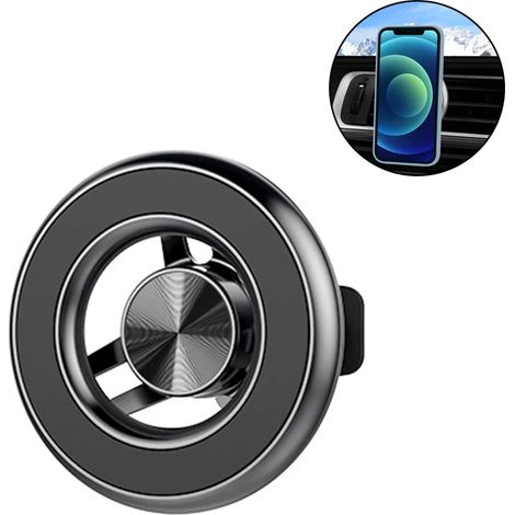Soporte de teléfono para coche compatible con MagSafe, soporte de ventilación de coche con rotación de 360 grados, soporte de teléfono magnético universal compatible con iPhone 13/12/11, Samsung (1/5)