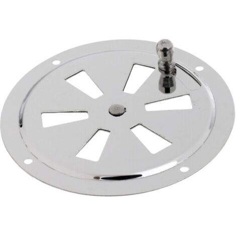 Grille de Ventilation Rond, Ouverture d'aération réglable Évent d'Aération en Acier Inox Entrée et évacuation d'air Grille de ventilation d'air d'échappement ronde Ø100mm (1/5)