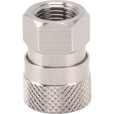Connecteur de remplissage CO2, adaptateur de remplissage de gaz en acier inoxydable 304, filetage femelle 1/8 NPT (1/5)