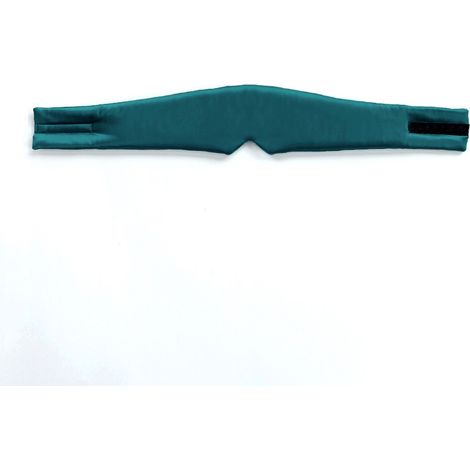 Masque de sommeil en soie de mûrier avec bandeau ajustable - Unisexe - Grand masque et bandeau - Idéal pour la nuit, les voyages et les siestes - Convient à toutes les saisons - Masque extra large - 7 (1/5)