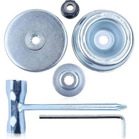 Jeu de pinces de lame/écrous inversés FS120, pour Stihl FS55 FS55R FS56 FS56RC FS70R FS80 FS85 FS90 FS90R FS94 FS100RX FS110 FS120 FS130 FS130R, rondelle de butée pour 4130 713 1600 (1/5)