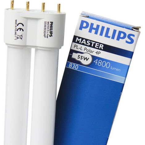 Compact fluorescent lamp 4pin 2g11 55w warm light pl5583