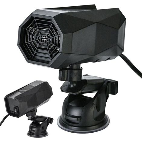 Dégivreur de Pare-Brise - Désembueur et dégivreur de Pare-Brise Portable 12 V 150 W Ventilateurs de Chauffage de Voiture d'hiver à Base rotative à 360 degré