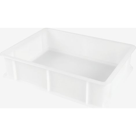 Caisse pleine 400 x 300 x 100 mm 9 L - blanc - Gilac