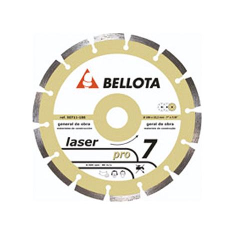 Disco da taglio ACORN 50711-115x22,2x7,0mm Laser Pro7 Basic Segm.