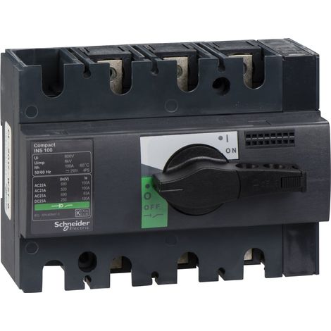 Interruttore / sezionatore Compact INS100 - 100 A - 3 poli - 28908