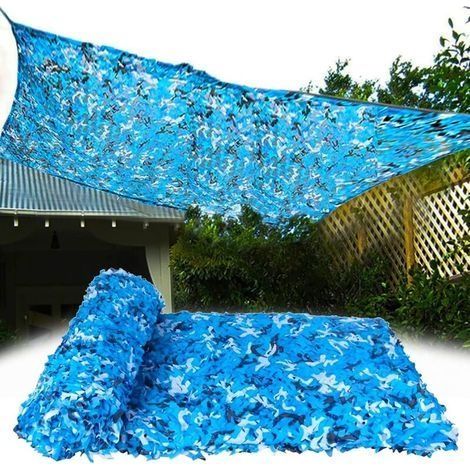 Filet De Camouflage Léger, Filet De Protection Solaire Bleu, Camping, Bâche De Voiture, Camping Filet D'ombrage (Size : 1.5x4m) (1/5)