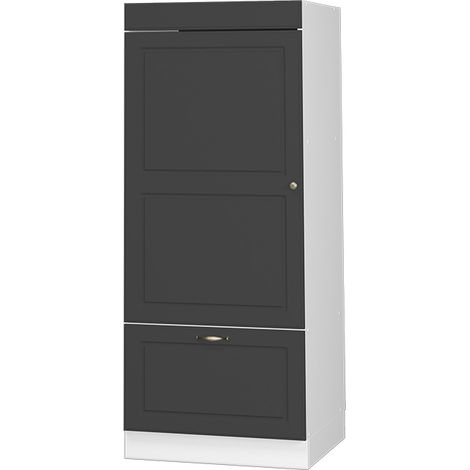 Mikrowellenschrank Fame-Line, Anthrazit-Gold Landhaus, 60 cm, Vicco