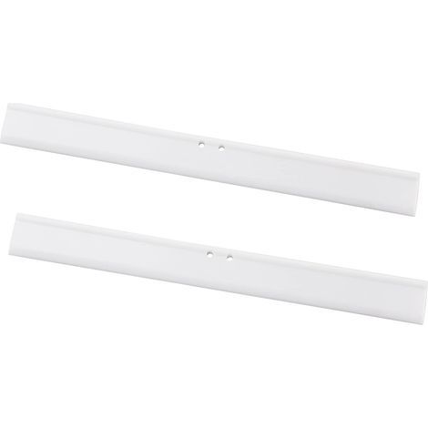 CCYKXA 25cm Rubber Lip for Shower Squeegee White Silicone Replacement Lips 2pcs