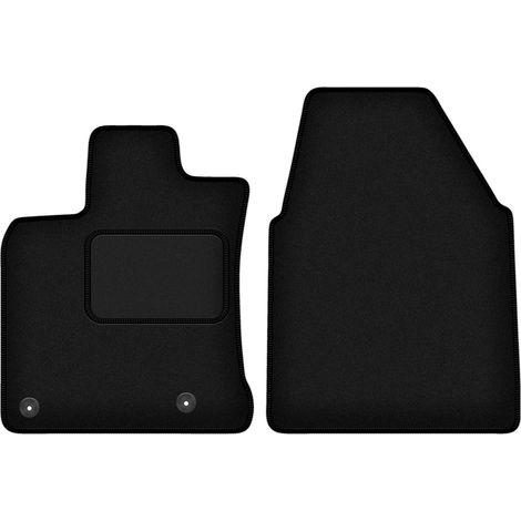 Alfombrillas delanteras negras para Nissan Qashqai I J10 (ancho) crossover (2007-2013) (1/5)