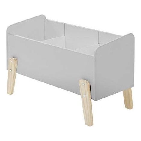 Coffre à jouets Kiddy - gris clair