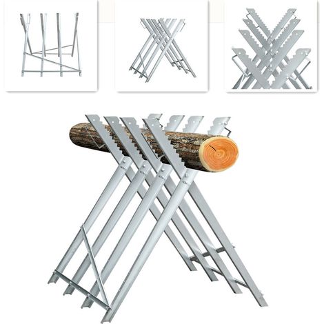 Randaco Sowingbock, capacità di carico di 150 kg galvanizzata in metallo 80x81x80 cm Bock in legno Bock Sawhilied SOWBOCK SHOWBOCK. (1/5)