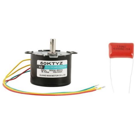 50KTYZ AC 220V 6-10w Moteur Synchrone à Aimants Permanents CW/CCW Moteur Electrique à Couple Elevé à Faible Vitesse (10rpm) (1/5)