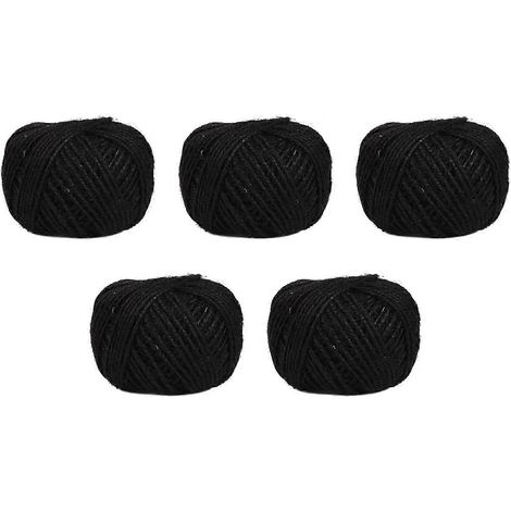 Corde de jute 5 x 50 mètres, idéale pour les loisirs créatifs, le scrapbooking et le jardinage. (1/5)