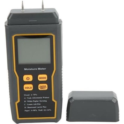 Testeur d\'humidité du bois - EJ.LIFE - Humidimètre numérique - 4 modes de mesure - Écran LCD rétro-éclairé (1/4)