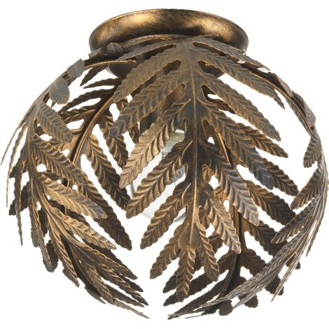 plafoniera onli "felce" bronzo diametro 25 cm, e27 (1/3)