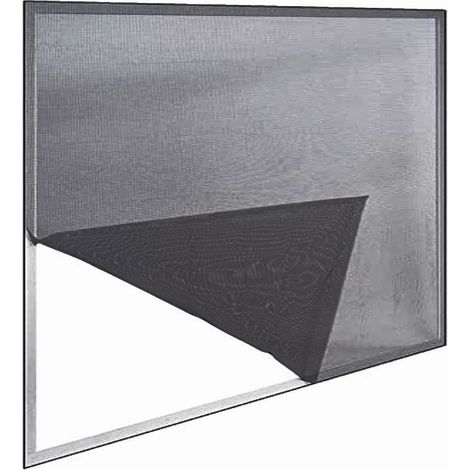 20PZ ZANZARIERA A STRAPPO PER BALCONI cm. 120x240 col. Nero