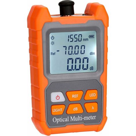 Medidor de potencia óptica, comprobador de atenuación óptica de red de alta precisión, modelo de carga de calibración automática de 5 km, 30/15 km