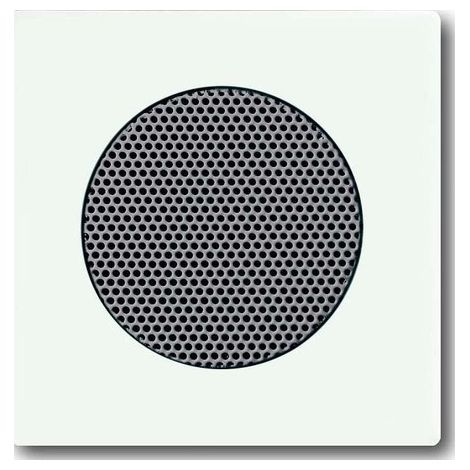 BUSCH-JAEGER 8253-884 PLAQUE DE RECOUVREMENT POUR MONTAGE DE HAUT-PARLEUR, BLANC STUDIO MAT, FUTURE 8200-0-0123
