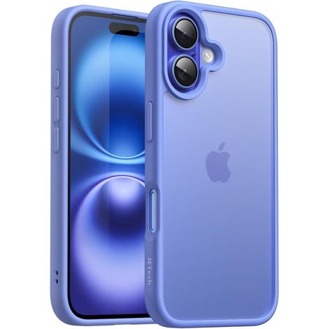 Handyhülle iPhone 16 stoßfest Militärstandard transluzent Ultramarin (1/5)