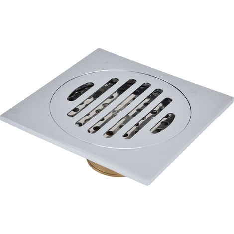 Quadratischer Kupfer-Bodenablauf, geruchsabweisend, selbstabdichtend, Schwerkraft-Bodenablauf für Badezimmer, Küche, Balkon (1/5)