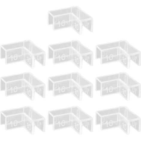 Lot de 10 protections d'angle pour aquarium, cache-angles en verre-10mm