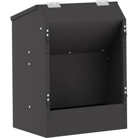 Mangeoire pour lapins noirs 64,5 x 25,5 x 45,5 cm