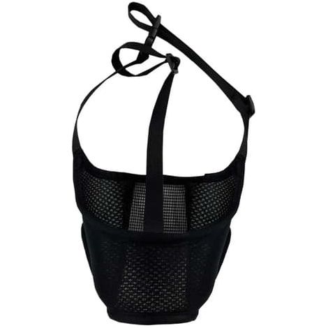 Muselière noire pour chien - Protection anti-morsure, anti-aboiement et anti-ingestion pour la gueule de votre animal, compatible avec toutes les races de chiens. Taille M. (1/5)