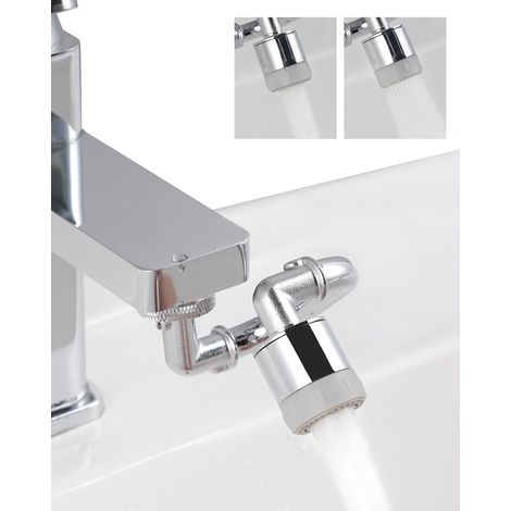 1080° Swivel Aerator Faucet, Sink Aerator with 2 Water Flows, Multifunctional 1080° Swivel Extension Faucet, Universal Faucet Strainer, 22mm Female Thread-2.5GPM (1/5)