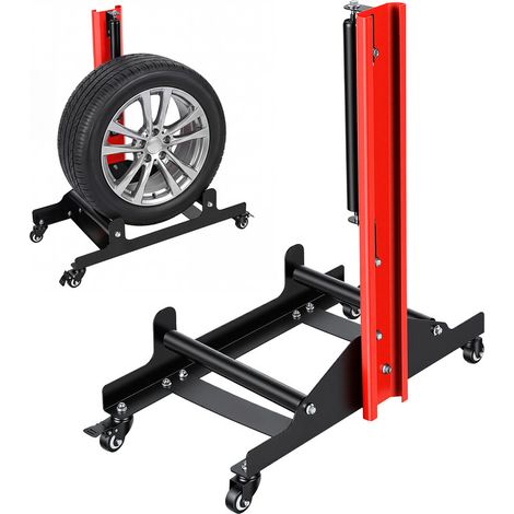 WILITTO Support de nettoyage de jantes - Support de polissage de pneus en fer robuste avec roues rotatives à 360°, comprenant 3 rouleaux rotatifs pour le nettoyage, le revêtement céramique (1/5)