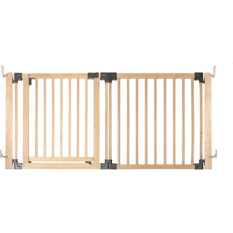 Safetots Wooden Multi Panel Room Divider, up to 176cm, Natural Wood, 76cm Tall, Flexible Room Divider for Baby and Toddler