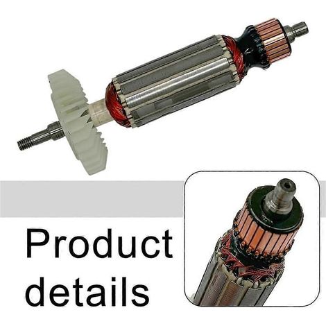 Rotor en métal pour meuleuse d'angle Makita GA4030 GA4031, pièce de rechange pour induit moteur, rotor haute efficacité. (1/3)