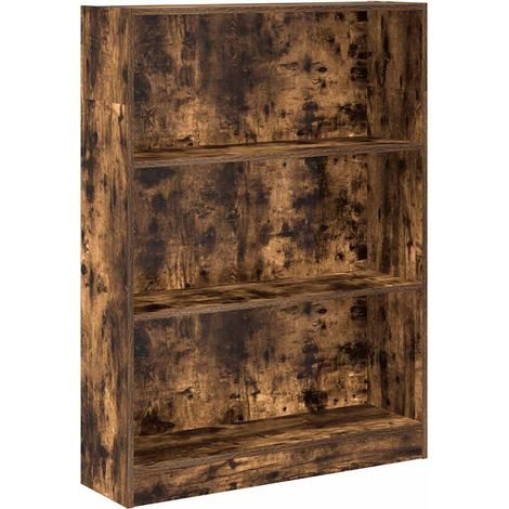 Maison Exclusive - Bücherregal Räuchereiche 80x24x109 cm Holzwerk