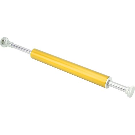 Amortisseur de direction universel en aluminium 330 mm pour motos, couleur or. Compatible avec la plupart des motos. (1/5)