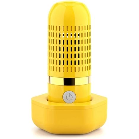 Lave-fruits et légumes sans fil (jaune), purificateur portable en forme de capsule pour fruits et aliments (1/4)