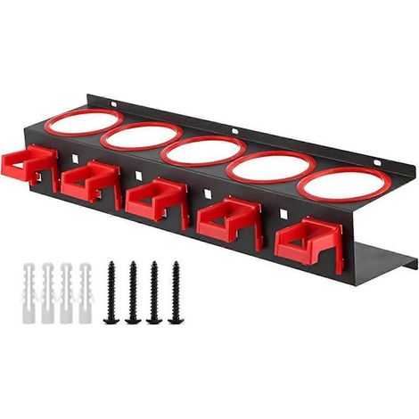 Support de rangement pour flacons aérosols avec crochets et accessoires - Organisateur de flacons aérosols - Présentoir suspendu pour garage ou atelier (1/5)